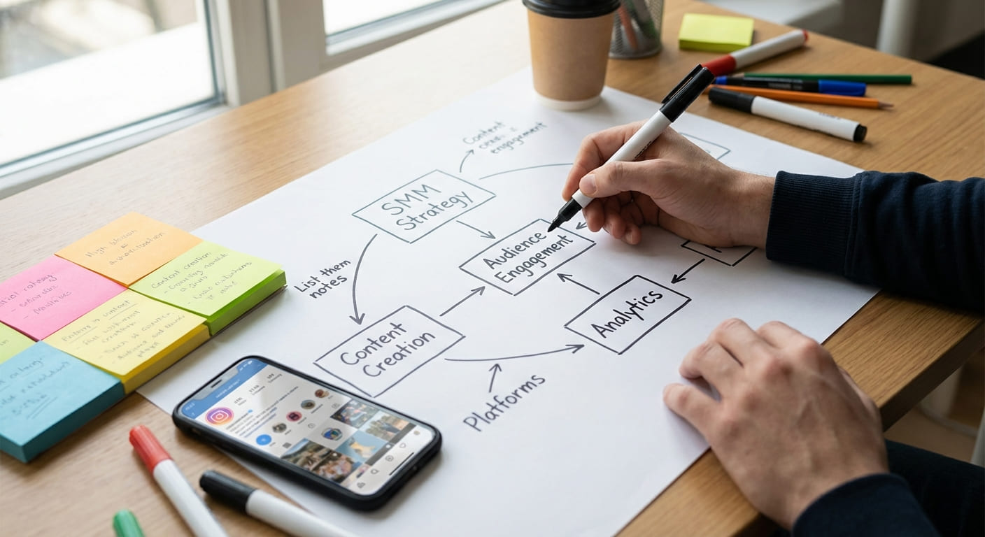 Аналитическая схема построения коммуникации в социальных сетях