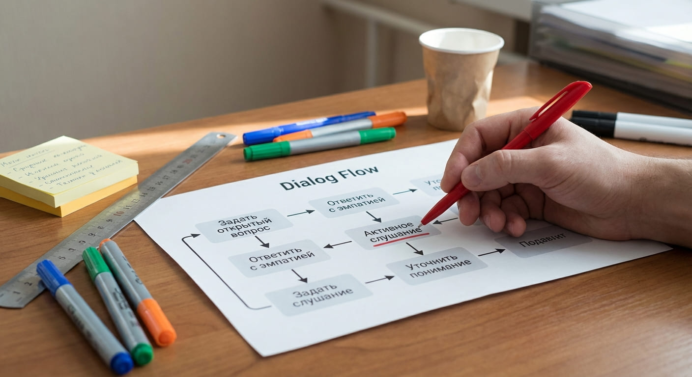 Визуальная схема построения эффективного диалога с аудиторией